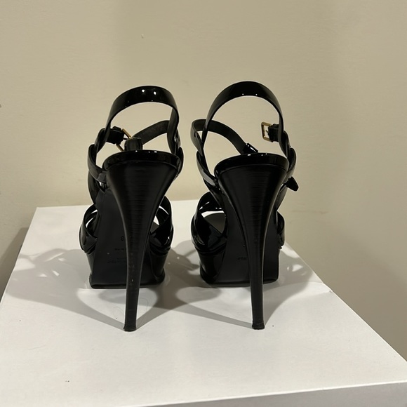 Saint Laurent Tribute Platform Sandals in Patent Leather size 38 - Picture 5 of 10